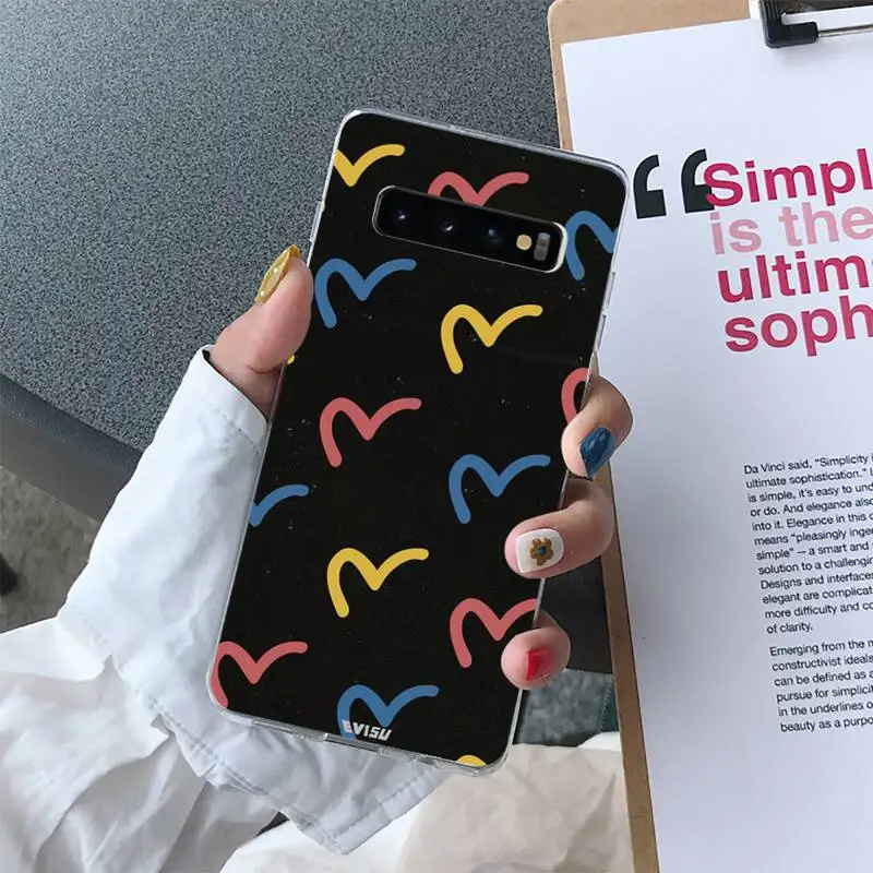 

Japan Superior Evisuy Phone Case For Samsung Galaxy S10 S10e S8 S9 Plus S7 Edge Note10 9 8 Soft Transparent TPU Cove