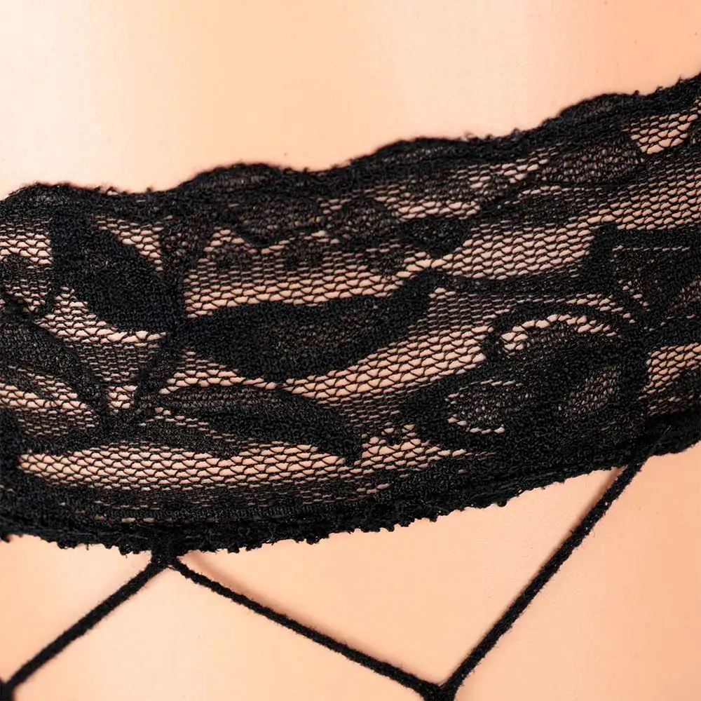 Сексуальное ажурное для женщин чулки Кружевной Топ Бедра Высокие Колготки