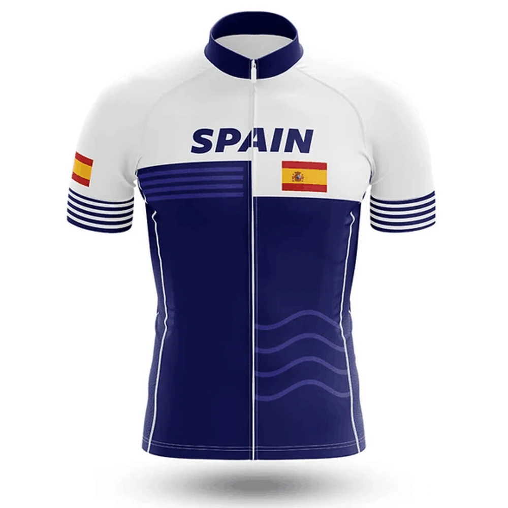 2020 pro TEAM Spain maillot ciclismo hombre verano Джерси с коротким рукавом летняя быстросохнущая