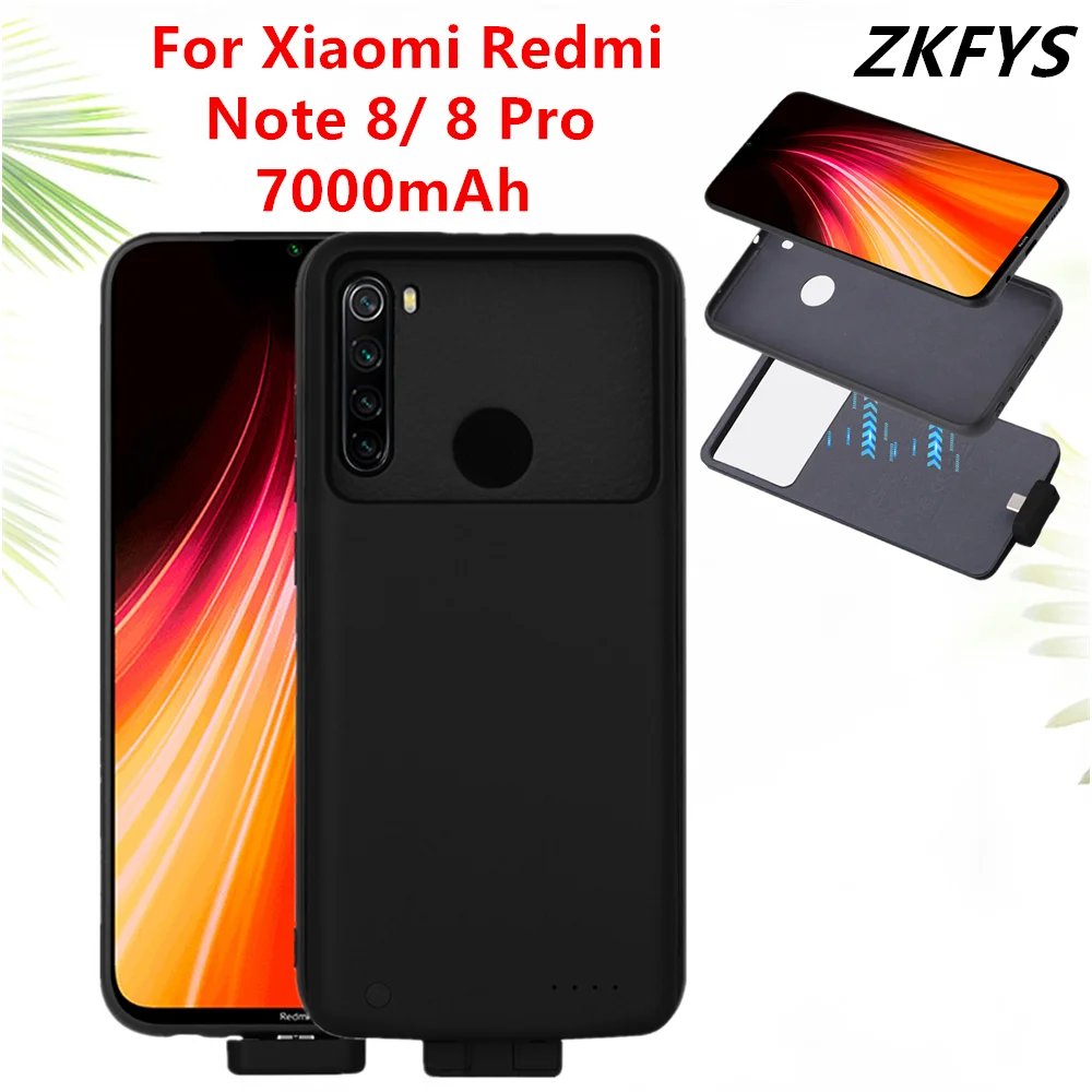 Чехлы для телефонов Xiaomi Redmi Note 8, зарядное устройство, чехол для Xiaomi Redmi Note 8 Pro, внешний блок питания, чехол-аккумулятор