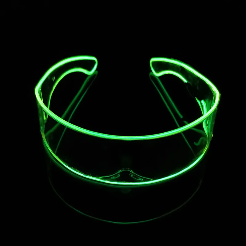 

Luminous LED Glasses Neon Party Decor Rechargeable Glowing EL Wire Glasses For Halloween Party Decoration
