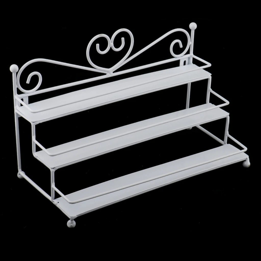 3 яруса металлический дизайн сердца косметический лак для ногтей стеллаж