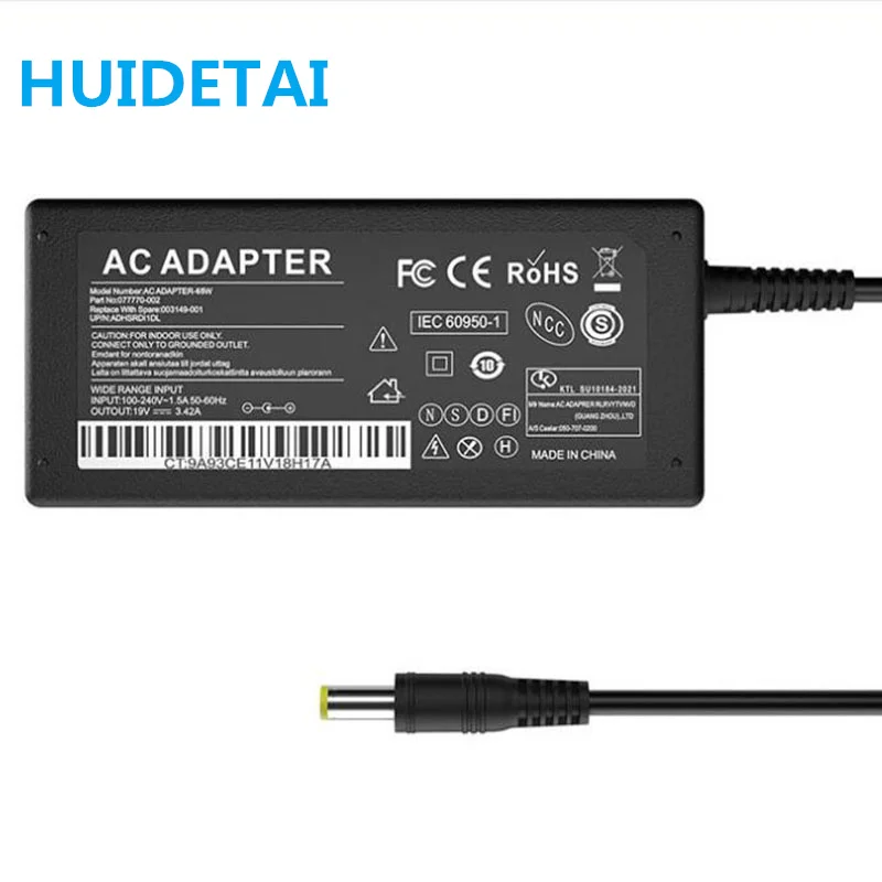 

19V 3.42A 65W AC Laptop Adapter Battery Charger for Acer Aspire 5516 5810TG 5810TZ 5810TZG AS5534 8371G 5710 8471G 8571G 7000