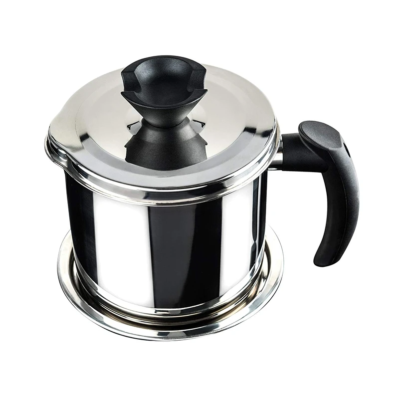 Контейнер для смазки с сепаратором прочный ситечко готового масла беконом и