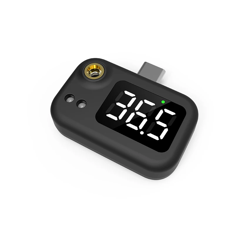 

Portable Non-contact Infrafred Cell phone Thermometer Forehead Ear Thermometer Fast For Apple Android Type-c Temperature gun