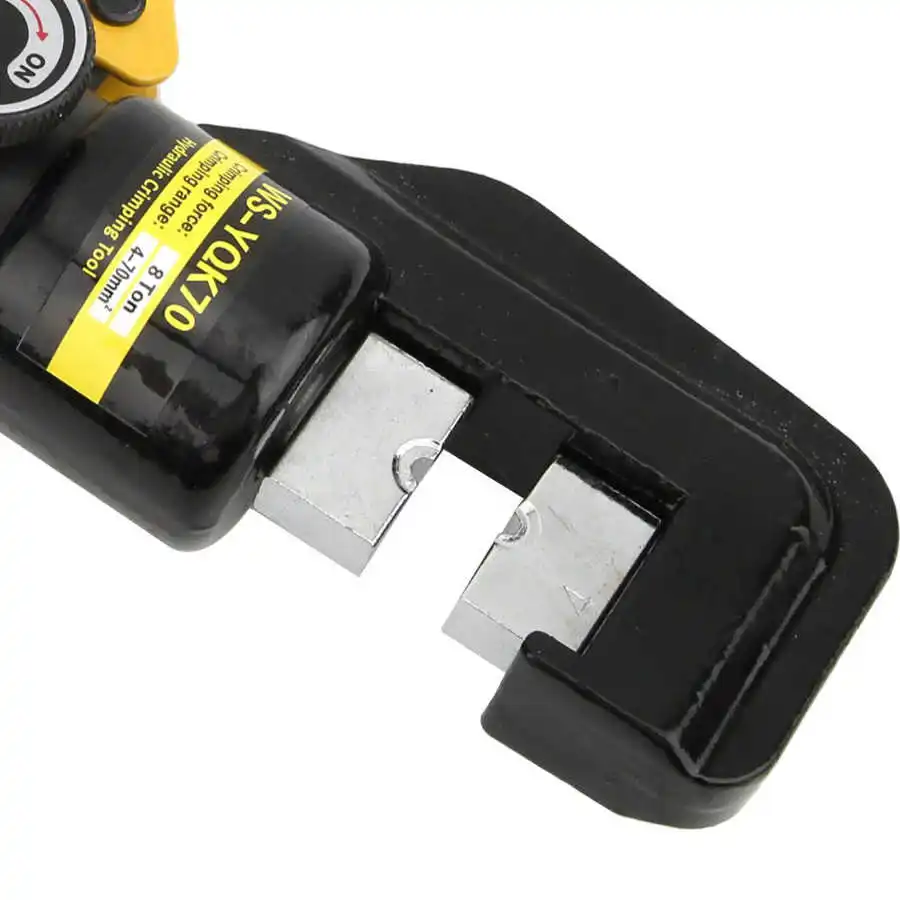 Гидравлический обжимной инструмент для наконечников кабеля 8 тонн 16 пресс форм 4