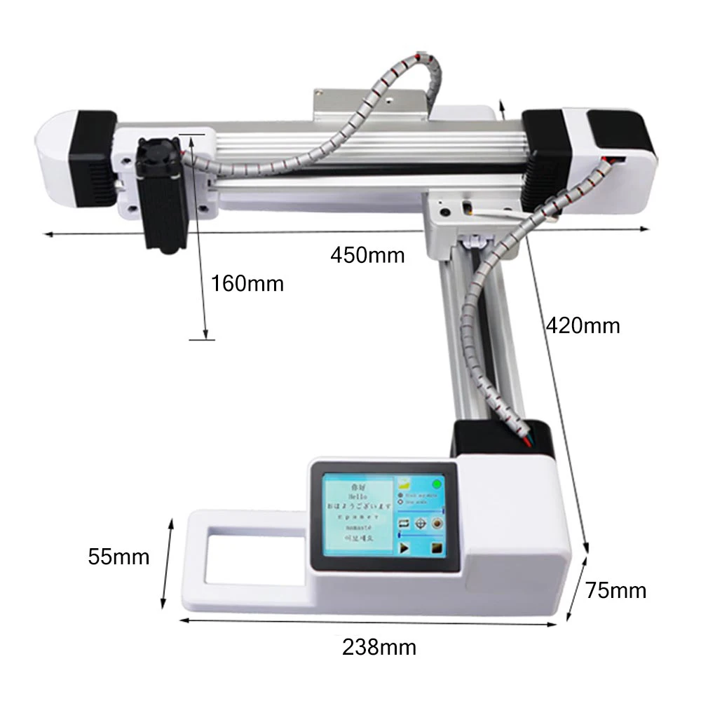 

New 20W/7W Desktop CNC Laser Engraving Machine Portable DIY Laser Engraver Mini Carver with 3.5inch LCD Screen