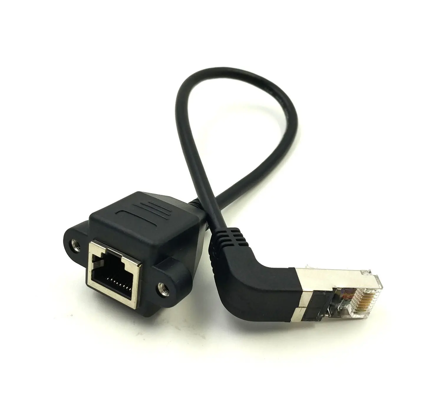 Вверх вниз угол 90 градусов Rj45 винтовое крепление панели ethernet Удлинительный