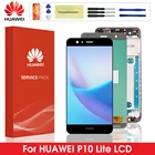 5,2 ''для Huawei P10 Lite P10Lite WAS-LX2J WAS-LX2 WAS-LX1A WAS-L03T ЖК-дисплей с сенсорным экраном и дигитайзером в сборе с рамкой