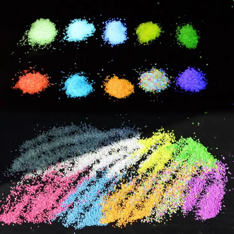 DIY люминесцентный песок светящийся в темноте для дома и сада аквариум