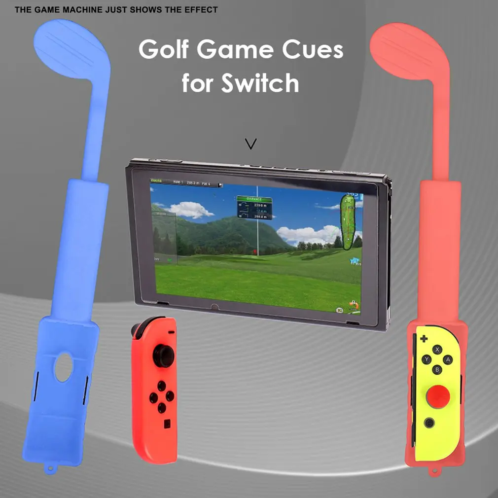 

Golf Clubs Grip For Nintendo Switch Joycon Golf Clubs Controller Gaming Handle Grips Game For Nintend Console Accessories