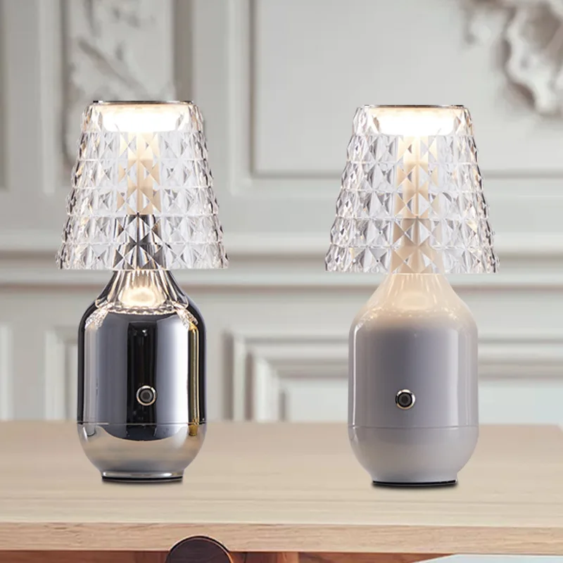 Перезаряжаемая декоративная настольная лампа барный обеденный стол