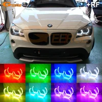 for bmw x1 e84 xenon headlight bt app rf remote control dtm crystal m4 style multi color rgb led angel eyes kit car accessories