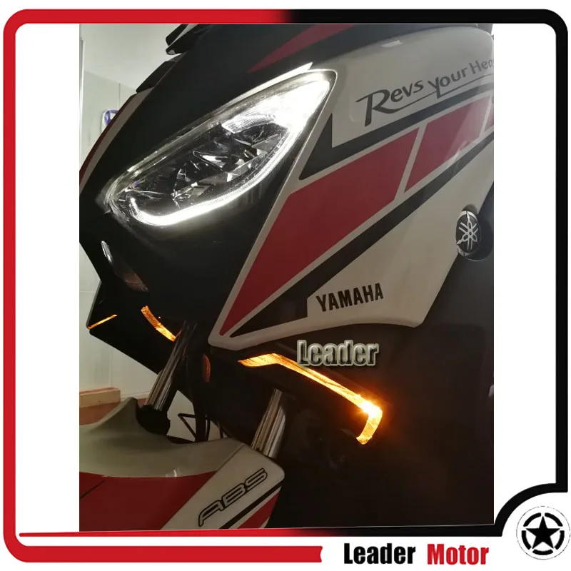 Для Yamaha XMAX 250 для 300 5 400 2018 2019 передняя крышка указателей поворота световая