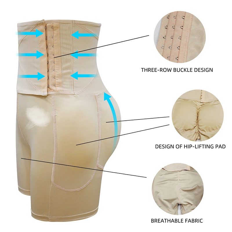 

Fajas Modeladoras High Waist Tummy Control Panties Slim Thigh Hip Pad Waist Trainer Body Shaper Butt Lifter Booty Butt Enhancer