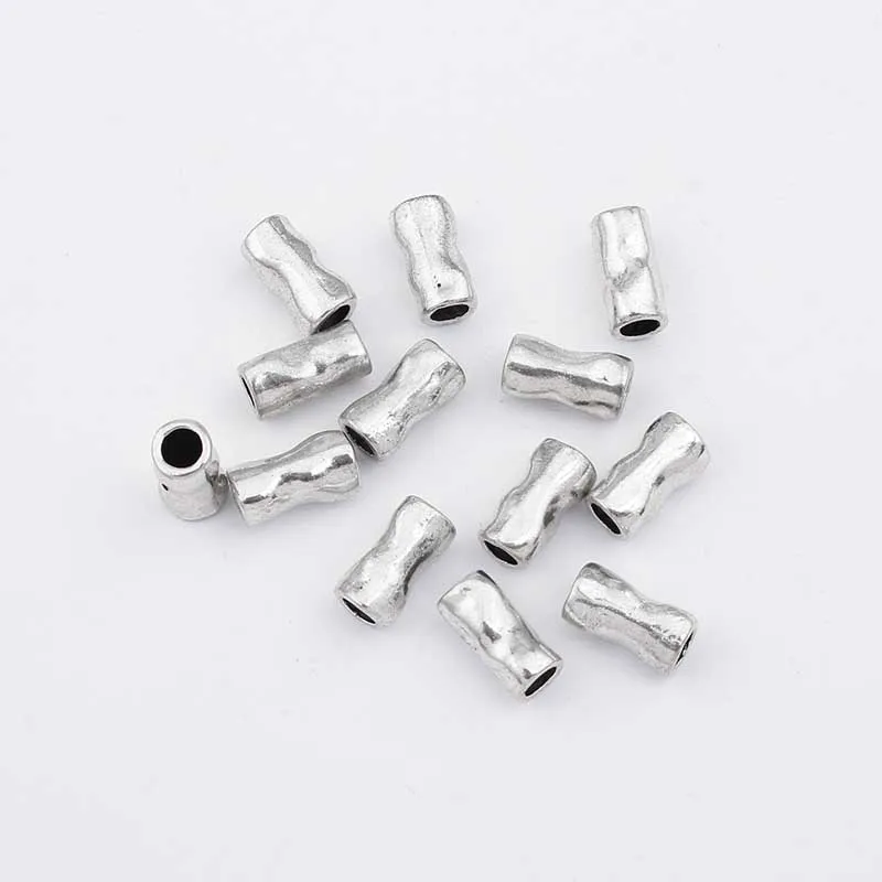 10 шт покрытые серебром Цвет слайдер трубчатая балка бусины распорка для 3 мм 4