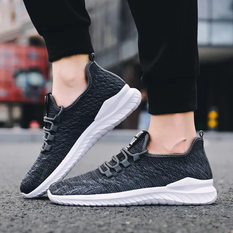 

Running Shoes 2020 New Fashion Breathable Men's Sports Shoes Brand Outdoor Lace-up Sneakers Rubber Non-slip Mens Style Shoes F31