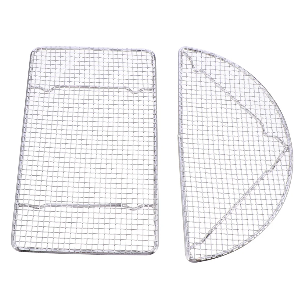 

2pcs Heat Resistant BBQ Mat Barbecue Grill Sheet Indoor Outdoor Barbecue Mesh