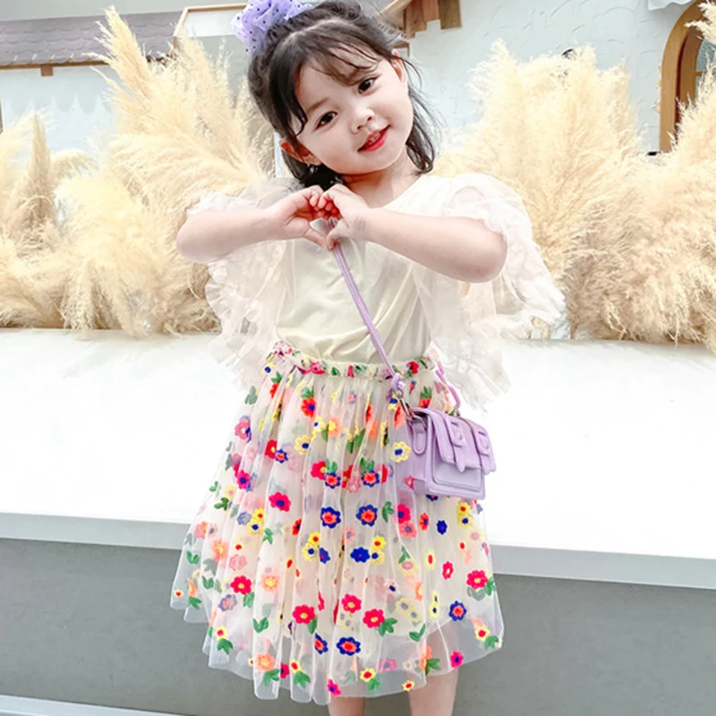 HE Hello Enjoy/Новые летние детские платья модные для маленьких девочек Детские