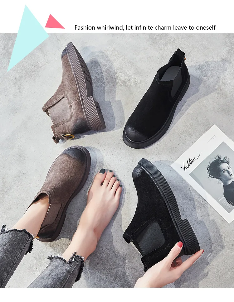 Осенняя обувь из натуральной кожи; botas mujer; женские ботинки «Челси»; botas mujer; женские ботинки; женские ботильоны с перекрестной шнуровкой