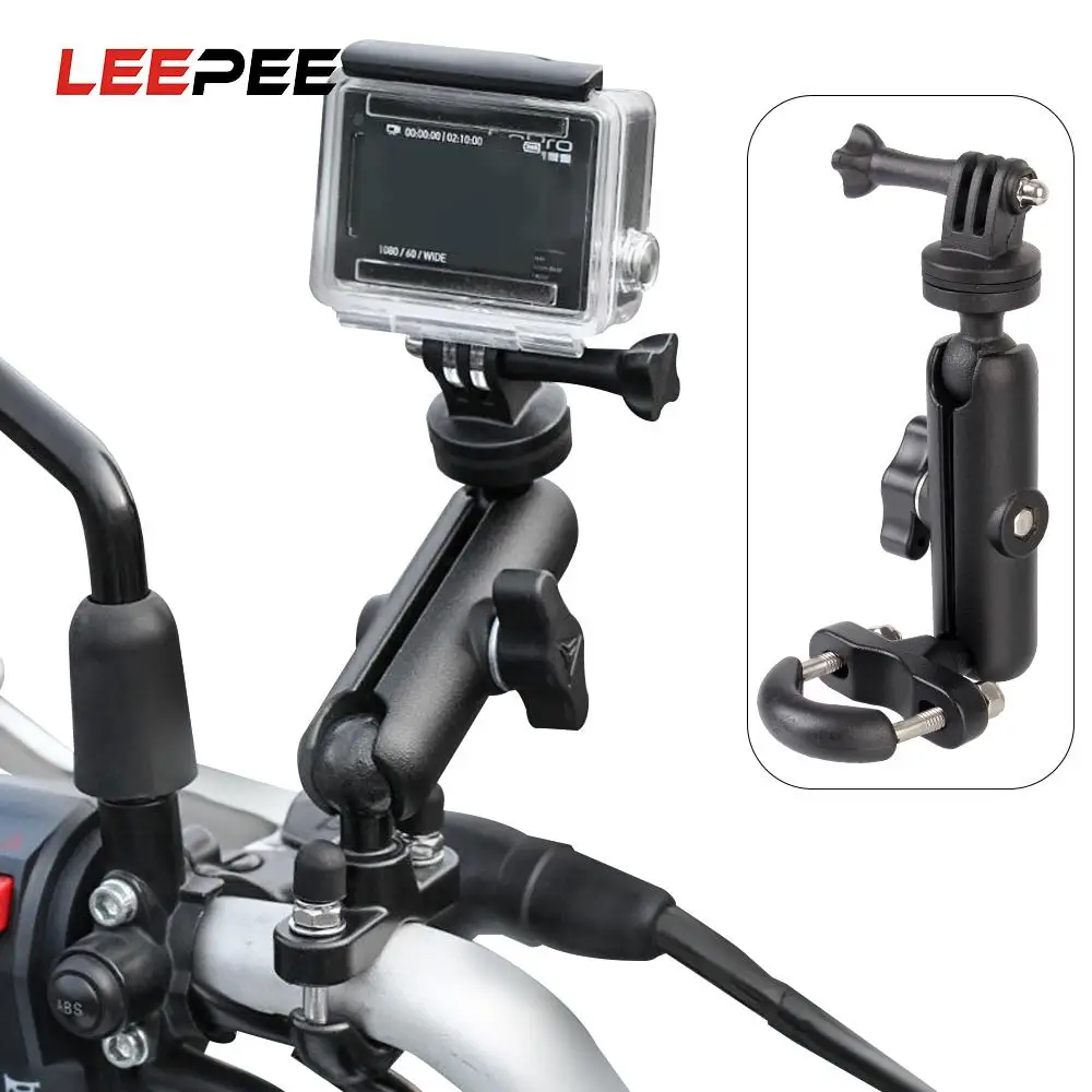 

Держатель для мотоцикла на 360 градусов с фиксированным кронштейном, кронштейн для велосипеда, крепление для зеркала, кронштейн для экшн-кам...