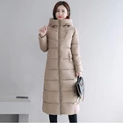 Новая модная женская зимняя куртка Brieuc 2021, приталенная куртка большого размера с капюшоном, Студенческая Женская Толстая теплая хлопковая верхняя одежда