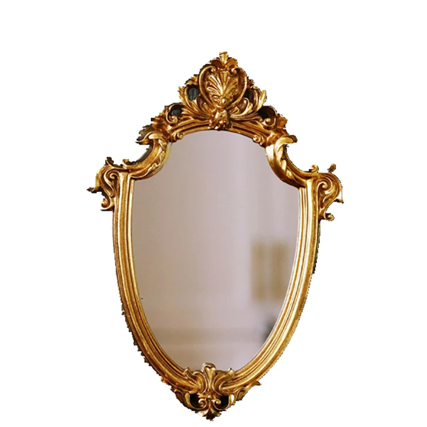 Настенное зеркало для макияжа античное винтажное овальное ручное декоративное в