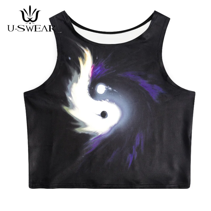 Черные эластичные короткие тонкие сексуальные майки танцевальная одежда жилет