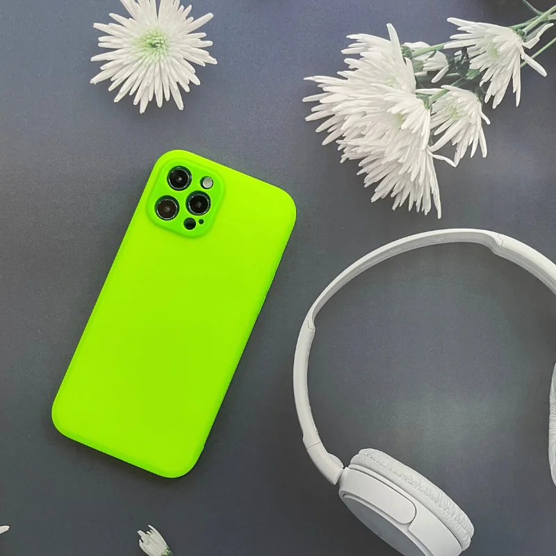 Неоновые силиконовые чехлы для IPhone 11 pro max XR 7 8 Plus XS X флуоресцентный жидкий
