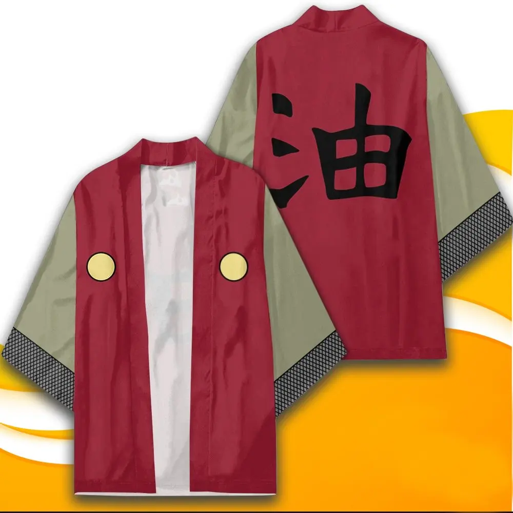 

New Anime Hokage Konoha Kakashi Jiraiya Cosplay Costumes Kimono Women Mne Cloak Haori Cardigan Jacket Pajamas Bathrobe Top