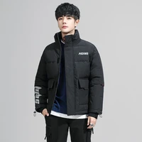 winter jacket men new fashion male thick warm windproof pockets coat thermal parkas stand collar outerwear brand mens clothing