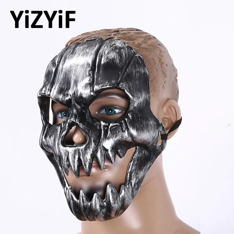 2 шт. маскарадные маски для Хэллоуина легкая пластиковая крышка лица страшный