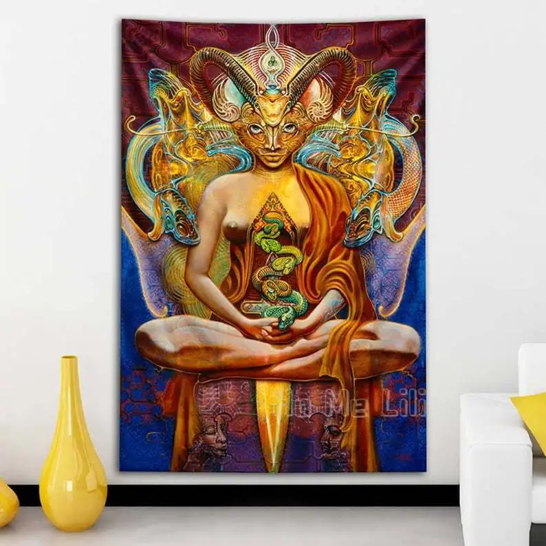 Tapiz Alien de elevaci&oacute;n, arte para interiores, decoraci&oacute;n-0