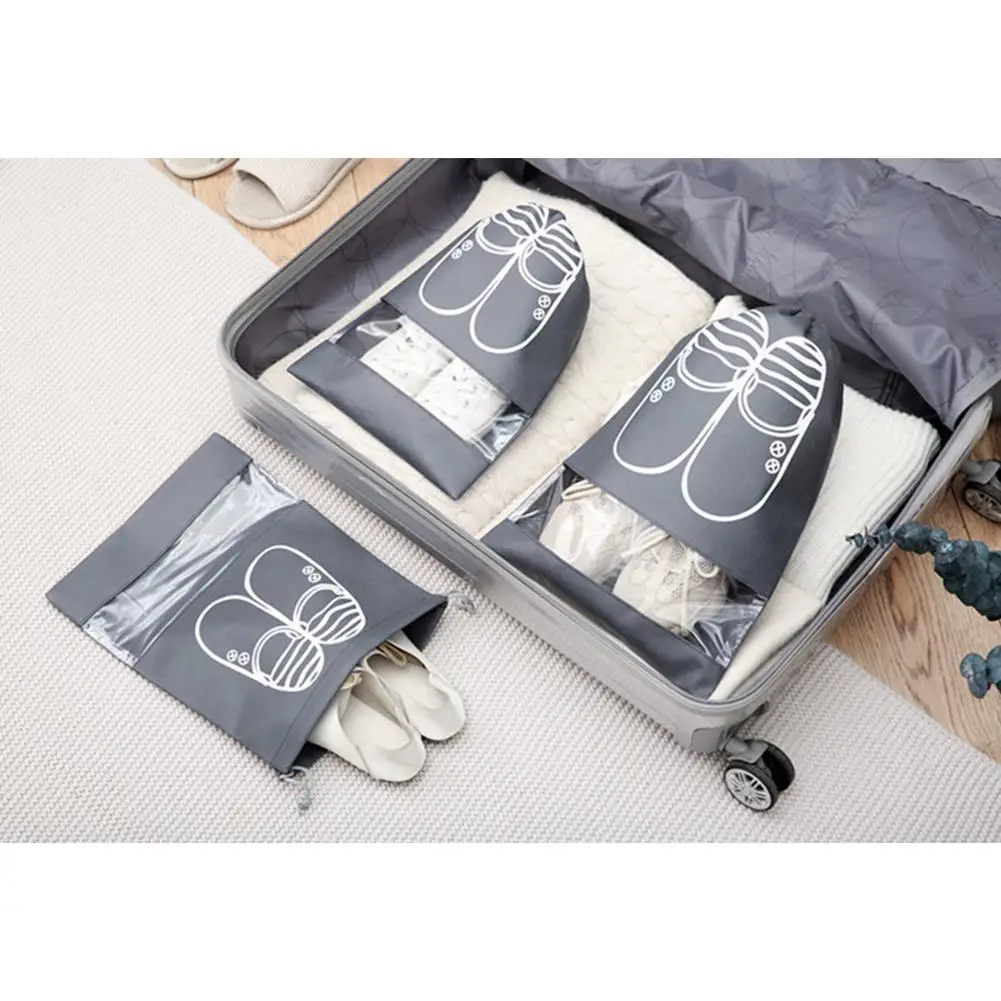 2 размера водонепроницаемая сумка для обуви дорожная Портативная хранения