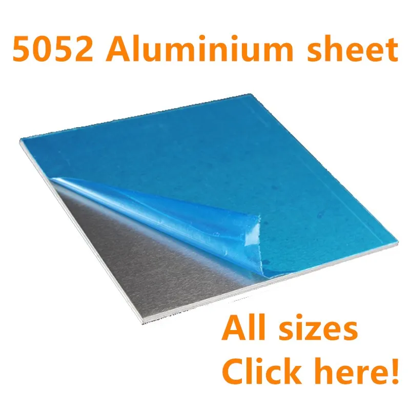 

5052 алюминиевая пластина, плоский алюминиевый лист, сделай сам, толщина 3 мм, 5 мм, 6 мм, 8 мм, 10 мм, 100x100 мм, 100x200 мм, настраиваемый