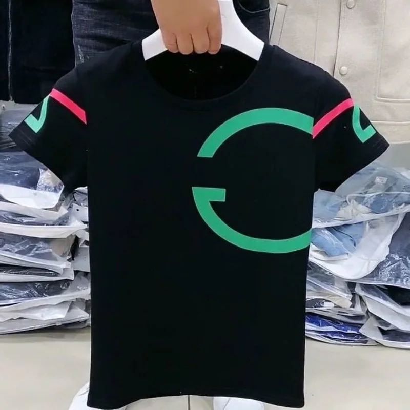 

Light luxury summer 2021 new short-sleeved male ins tide brand self-cultivating t-shirt net red Korean half-sleeved t-shirt