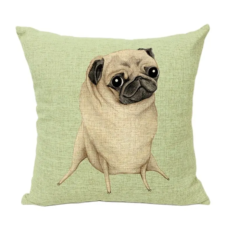 Креативные Чехлы для подушек Французский бульдог британская чаша собака