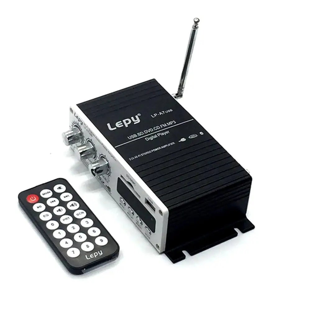 LEPY Bluetooth мини усилитель мощности аудио hi fi AMP MP3 FM USB SD AUX автомобильные электронные