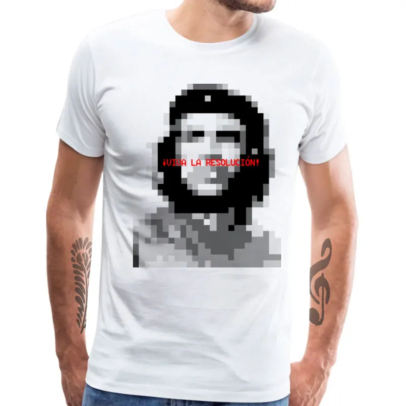 Футболка мужская приталенная с коротким рукавом купоны Че Гевара Viva La золуцина