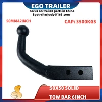 ego 50x50 solid 6inch trailer pintle hook tow bar hitch ball mount 3500kgs trailer car camper accessories caravan components 35