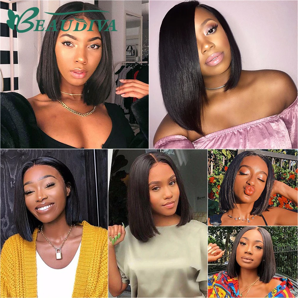 

Straight Bob Human Hair Wigs 4X4 Lace Closure Bob Wigs Straight Short Bob Wig Lace Brazil Frontal Human Hair Wigs