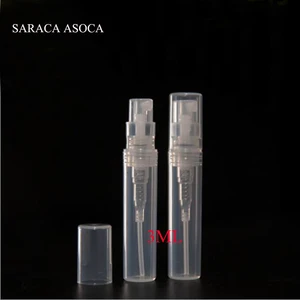 Пластиковые флаконы для духов 3 мл, 200 шт.лот, белый и черный цвет, Заправляемый спрей, пустые Маленькие Бутылочки, опт