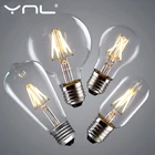 Светодиодсветодиодный лампа Эдисона в стиле ретро, E27, E14, 220-240 В
