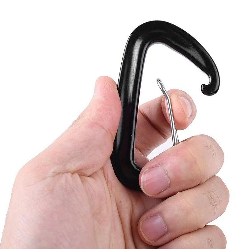 

Carabiner Clip Carabiner Heavy Carabiner Keychain Keychain Carabiner Rock Climbing Hook Black Carabiner
