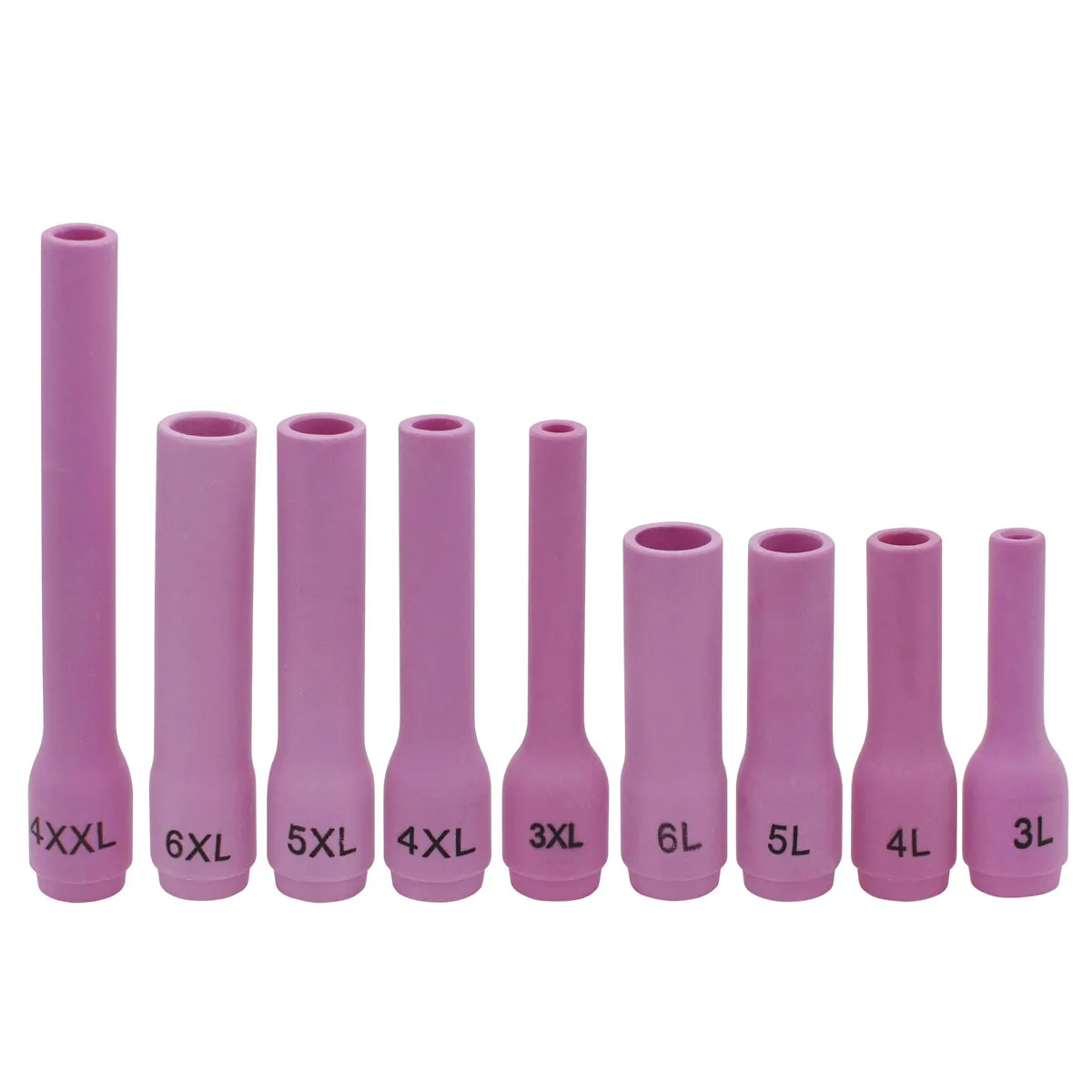 9 шт. TIG сварочный фонарь длинная алюминиевая Керамика чашки набор насадок 796F70 ~