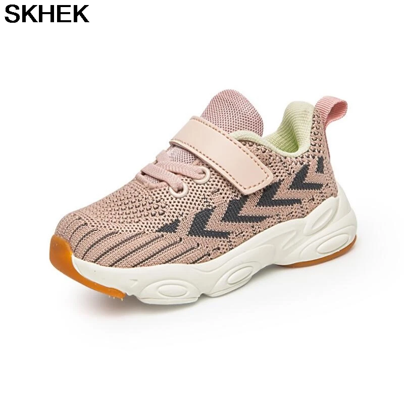 

SKHEK Blue Casual Shoes For Baby 2020 Autumn Children Sports Shoes Small Boys and Girls Healthy Shoes Subnet Breathable