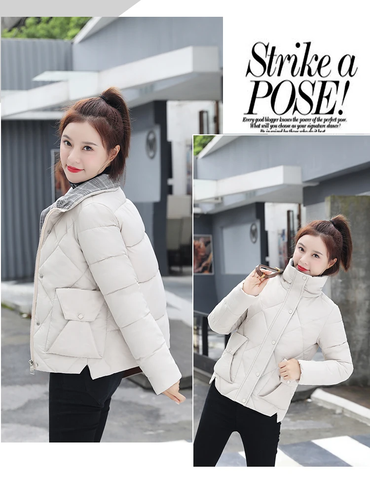 Tcyeek Winter Jacket Women Parkas Mujer Women's Down Cotton Jackets Feminine Hiver Warm Coat Fit Office Ladies Clothes 1986