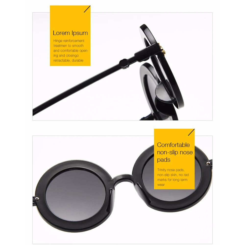 Новые Ретро Круглые Солнцезащитные очки женские брендовые дизайнерские