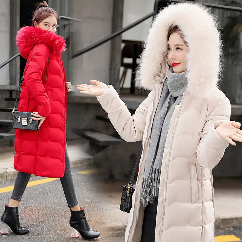 Элегантные парки с длинным рукавом теплая Женская куртка на молнии Офисная