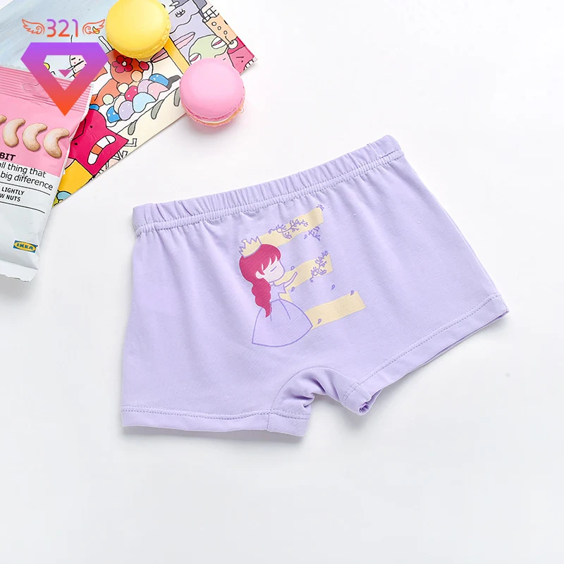 5 шт./партия нижнее белье для девочек Новая детская одежда хлопковые детские